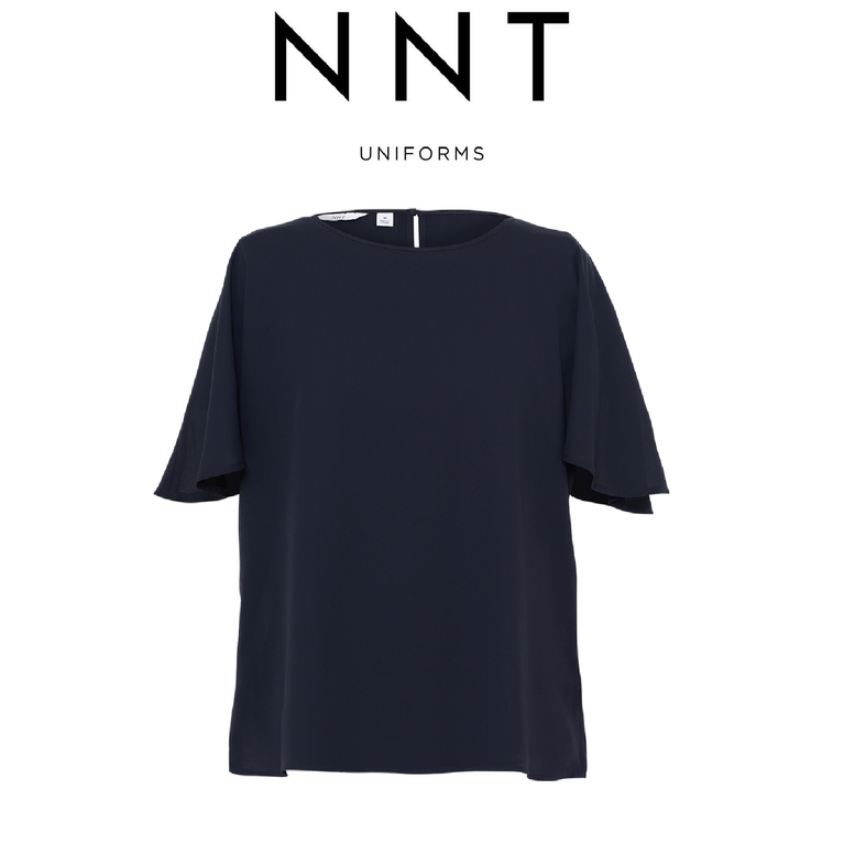 NNT Womens Georgie Cape Short Sleeve Blouse Classic Fit Comfortable CATUKD