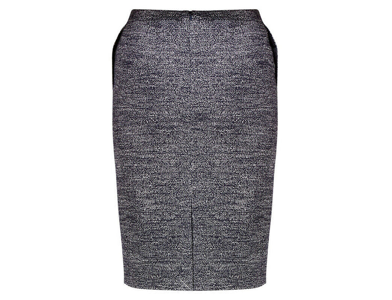 NNT Womens Business Textured Tweet Pencil Skirt Cotton Knee length CAT2NG