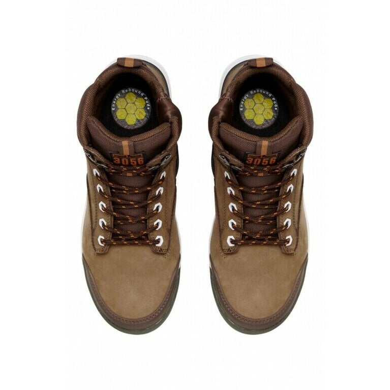 Hard Yakka Mens 3056 Lace Zip Boots Water Resistant Leather Work Safety Y60205