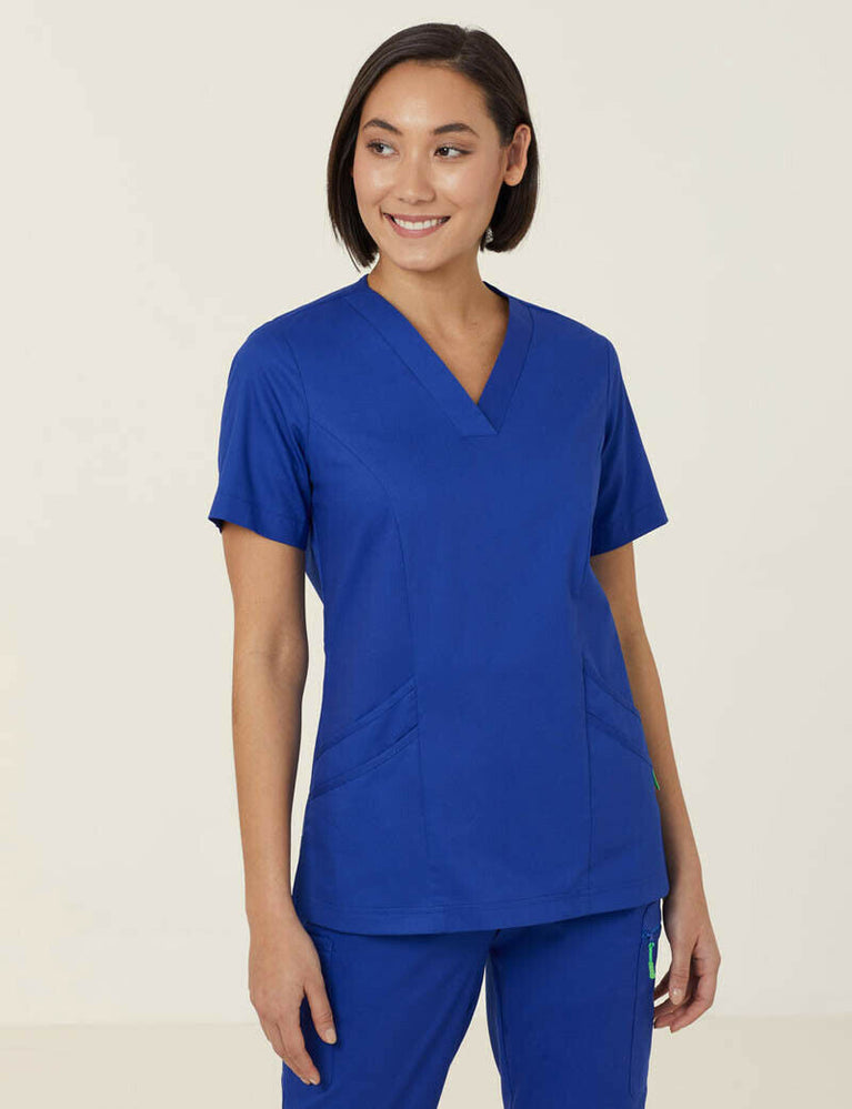 NNT Uniform Womens Next Gen Antibacterial Florence Scrub Top V Neck Nurse CATULM