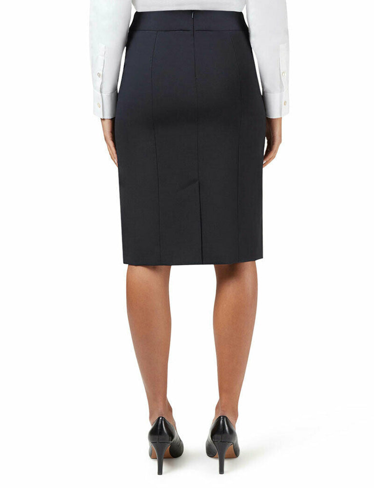 NNT Womens Business Stretch Wool Blend Panel Pencil Skirt Wool Blend CAT2MG