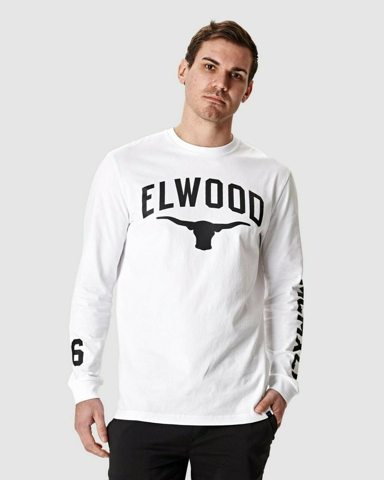 Elwood Mens Workwear 96 Long Sleeve Tee Work Casual Comfortable T Shirt EWD830