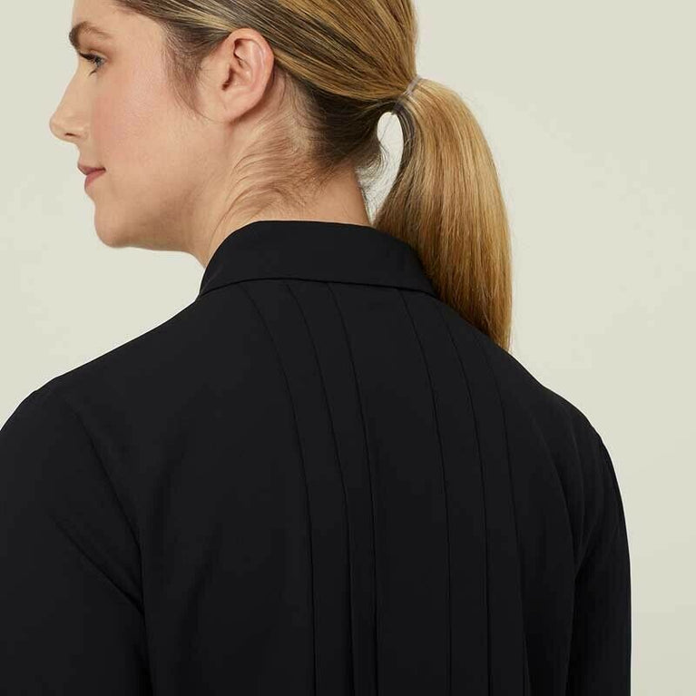 NNT Womens Business Georgie 3/4 Sleeve Pleat Back Formal Shirts Classic CATUKZ