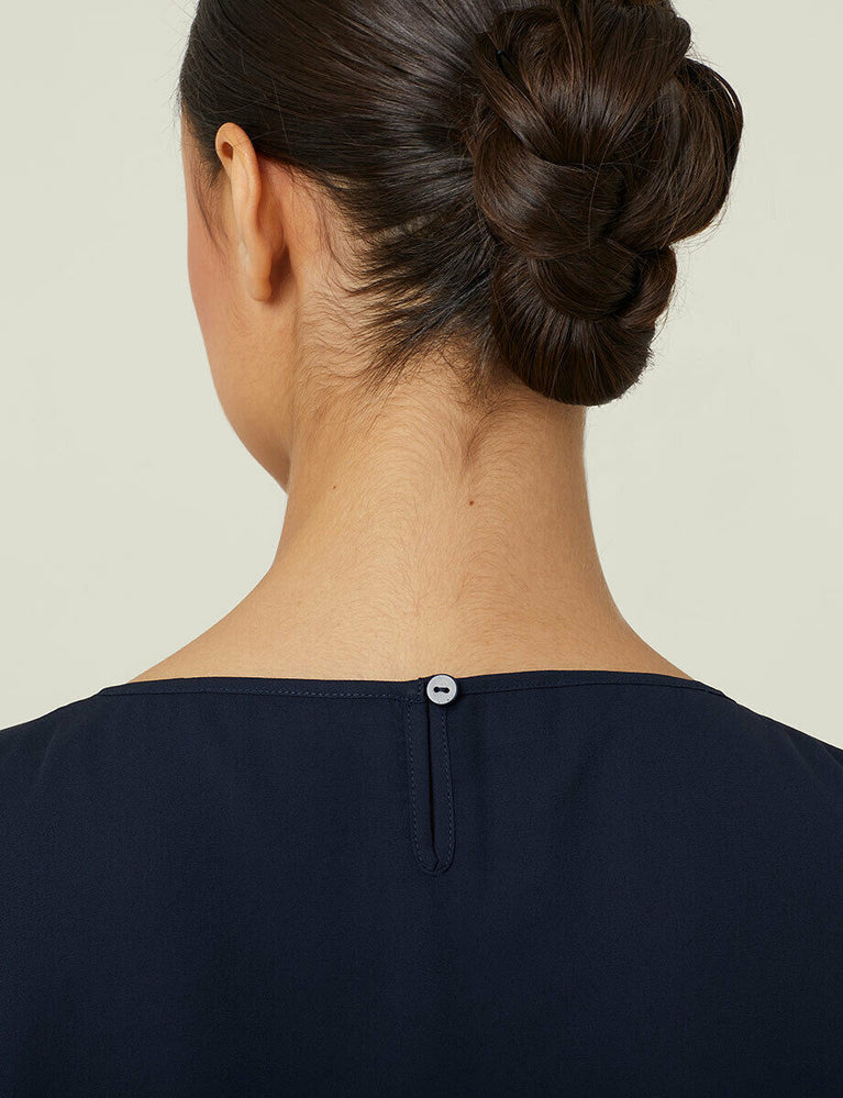 NNT Womens Georgie Cape Short Sleeve Blouse Classic Fit Comfortable CATUKD