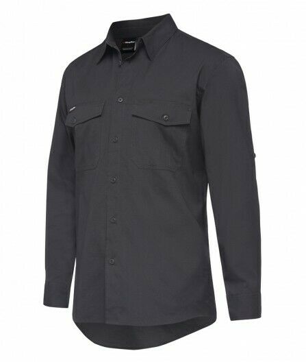 KingGee Mens Workcool 2 Shirt Long Sleeve Lightweight Breathable Workwear K14820