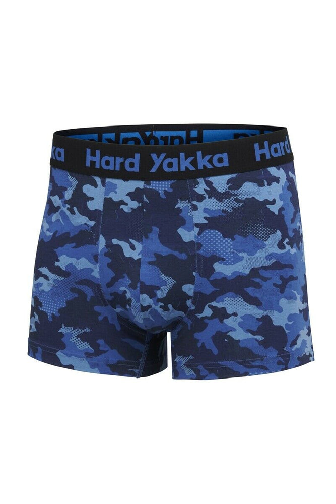 Hard Yakka Mens Cotton Trunk 5 Pack Elastic Waistband Trunks Underwear Y26578
