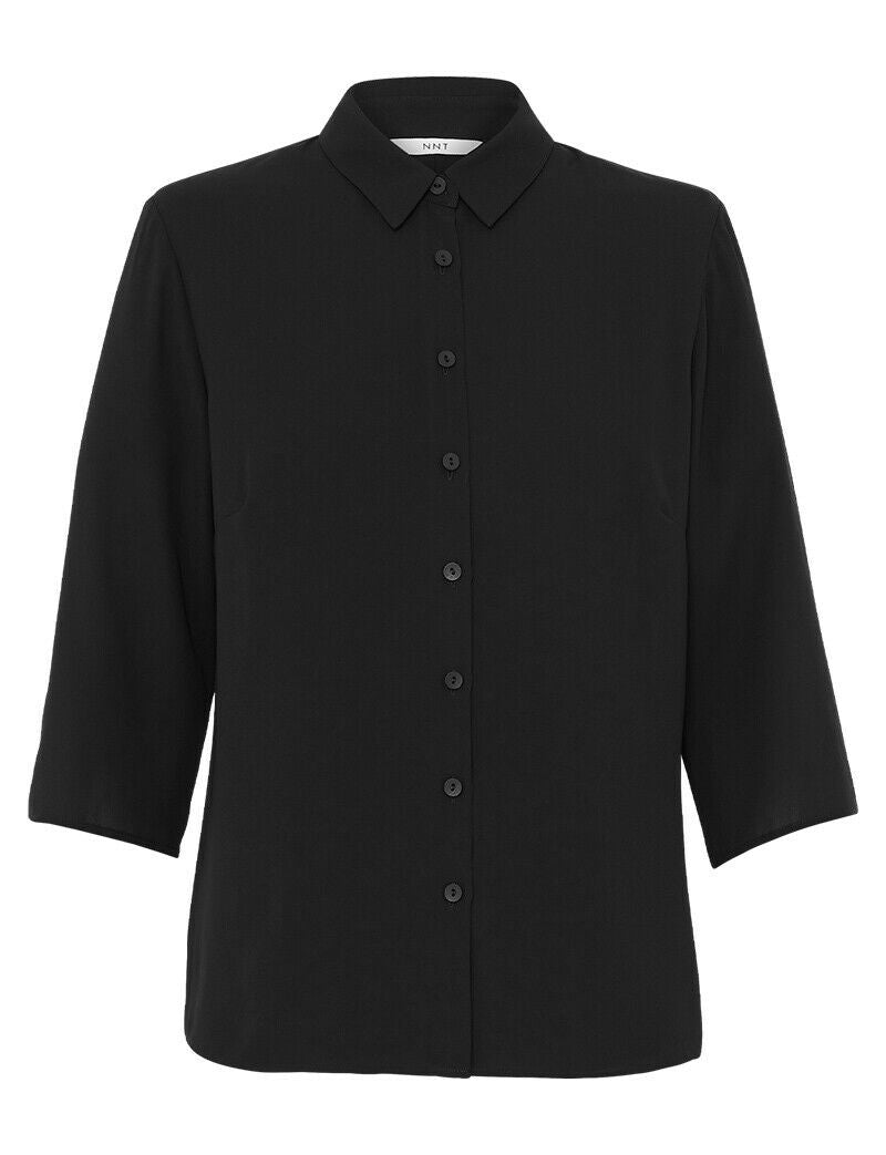 NNT Womens Business Georgie 3/4 Sleeve Pleat Back Formal Shirts Classic CATUKZ