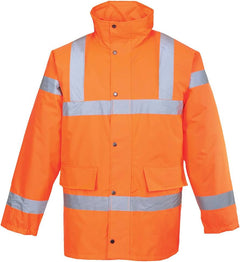 US460 Hi-Vis Waterproof Rain Traffic Jacket Yellow, 6X-Large