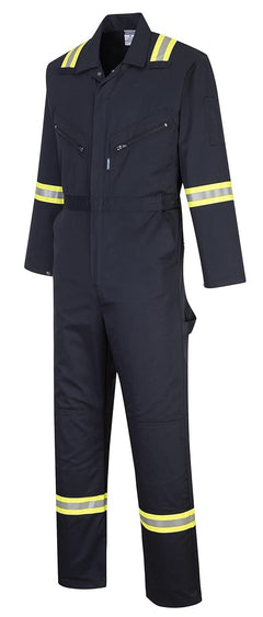 F128 Comfort Safety Iona Xtra Coverall Navy, Medium