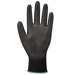 A120 Work Gloves PU Palm Dipped Abrasion and Tear Resistant Black, X-Small