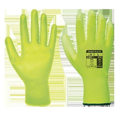 Portwest Work Gloves PU Palm Dipped Abrasion and Tear Resistant Pink A120