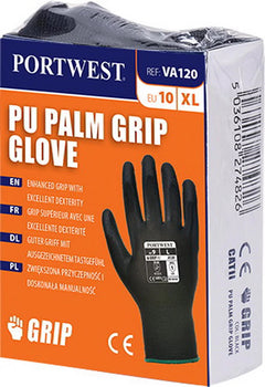 Portwest Vending PU Palm Smooth Glove Gray VA120