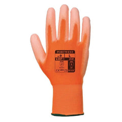 A120 Work Gloves PU Palm Dipped Abrasion and Tear Resistant Black, Large