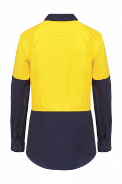 Hard Yakka Womens Koolgear Long Sleeve Work Shirt Cotton Lightweight Y08225-Collins Clothing Co