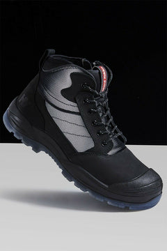 Hard Yakka Nite Vision Work Boots Comfy Leather Workwear Water Resistant Y60235-Collins Clothing Co