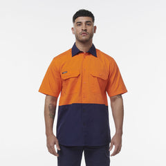 KingGee Men Workcool Vented Spliced Short Sleeve Shirt K54008-Collins Clothing Co
