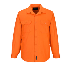 Portwest Hi-Vis Regular Weight Long Sleeve Shirt Breathable Polo Shirt MS988-KarWorkwear