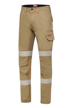 Hard Yakka Canvas Cargo Pant Tough Double Layer Knees Reflective Stretch Y02855-Collins Clothing Co