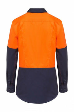 Hard Yakka Womens Koolgear Long Sleeve Work Shirt Cotton Lightweight Y08225-Collins Clothing Co
