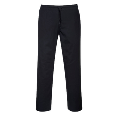 Portwest Drawstring Pants Lightweight Comfortable Black Chef Pant C070-KarWorkwear