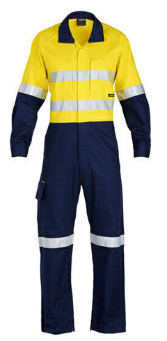 KingGee Mens WorkCool 2 Spliced Overall Work Comfy Safety Cotton Ripstop K51540-Collins Clothing Co