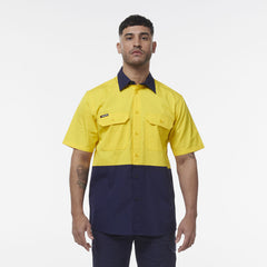 KingGee Men Workcool Vented Spliced Short Sleeve Shirt K54008-Collins Clothing Co