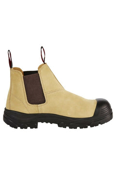 Hard Yakka Mens Grit Suede Sand Pull Up Boots Steel Cap Work Safety Y60087-Collins Clothing Co