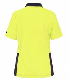 KingGee Womens WorkCool Spliced Polo S/S Shirt Hyperfreeze Work Comfy K44735-Collins Clothing Co