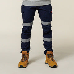 Hard Yakka Canvas Cargo Pant Tough Double Layer Knees Reflective Stretch Y02855-Collins Clothing Co