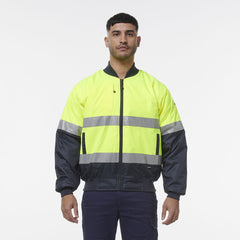 SALE KingGee Mens Hi Vis Reflective Quilted Bomber Work Safety Jacket K55032