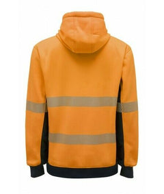 KingGee Mens Hi Vis Reflective Pull Over Hoodie Winter Fleece Work Safety K55054-Collins Clothing Co