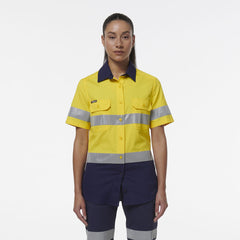 KingGee Womens Workcool Vented Reflective Short Sleeve Shirt K44229-Collins Clothing Co