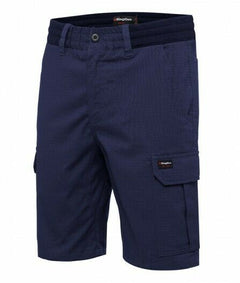 KingGee Shorts Mens Rib Comfort Waist Short Comfort Cargo Stretch Ripstop K17007-Collins Clothing Co