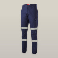 Hard Yakka Mens Cargo Cuffed Pants Taped Work Tough Safety Reflective  Y02411-Collins Clothing Co