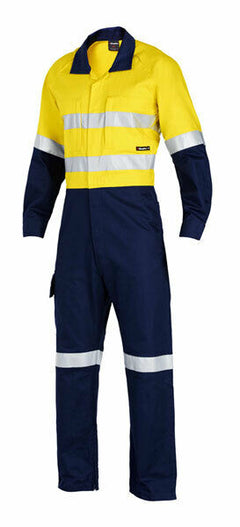KingGee Mens WorkCool 2 Spliced Overall Work Comfy Safety Cotton Ripstop K51540-Collins Clothing Co