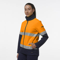 KingGee Womens Reflective Spliced Pocket Softshell Safety Work Jacket K45006-Collins Clothing Co
