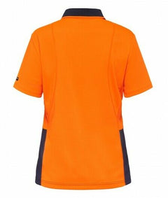 KingGee Womens WorkCool Spliced Polo S/S Shirt Hyperfreeze Work Comfy K44735-Collins Clothing Co