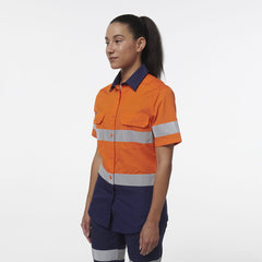KingGee Womens Workcool Vented Reflective Short Sleeve Shirt K44229-Collins Clothing Co