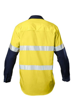 Hard Yakka Koolgear Hi-Vis Safety Summer Cool Long Sleeve Work Shirt Y07978-Collins Clothing Co