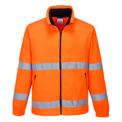 Portwest Hi-Vis Essential Polar Fleece 2 Tone Zip Reflective Work Safety F250-KarWorkwear