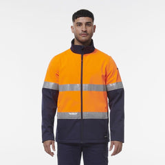 SALE KingGee Mens Reflective Water Resistant Softshell Safety Work Jacket K55034