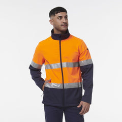 KingGee Mens 4 Pack Reflective Water Resistant Softshell Safety Jacket K55034