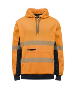 KingGee Mens Hi Vis Reflective Pull Over Hoodie Winter Fleece Work Safety K55054-Collins Clothing Co
