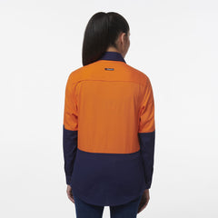KingGee Womens Workcool Vented Closed Front Spliced Two Toned Shirt K44211-Collins Clothing Co