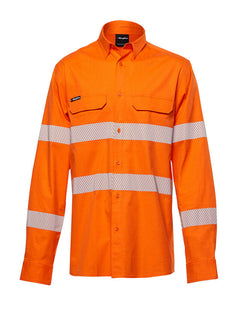 KingGee Mens Workcool Pro Bio Motion Shirt Long Comfy Sleeve Work Safety K54031-Collins Clothing Co