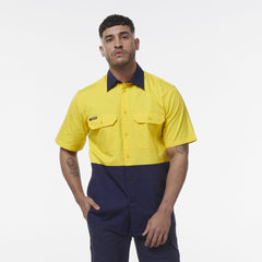 KingGee Men Workcool Vented Spliced Short Sleeve Shirt K54008-Collins Clothing Co