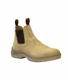 KingGee Mens Flinders Suede Work Boots Steel Safety Cap Heat Resistant K25180-Collins Clothing Co