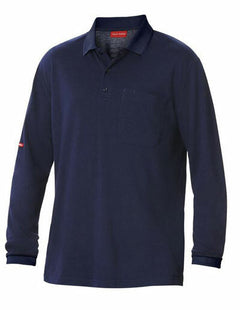 Mens Hard Yakka 2 Pack Work Shirt Cotton Pique Polo Business Long Sleeve Y11307