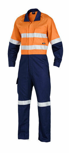 KingGee Mens WorkCool 2 Spliced Overall Work Comfy Safety Cotton Ripstop K51540-Collins Clothing Co