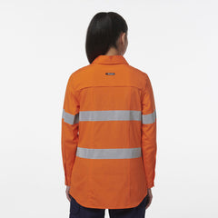 KingGee Womens Safety Workcool Maternity Reflective Two Toned Shirt K44235-Collins Clothing Co